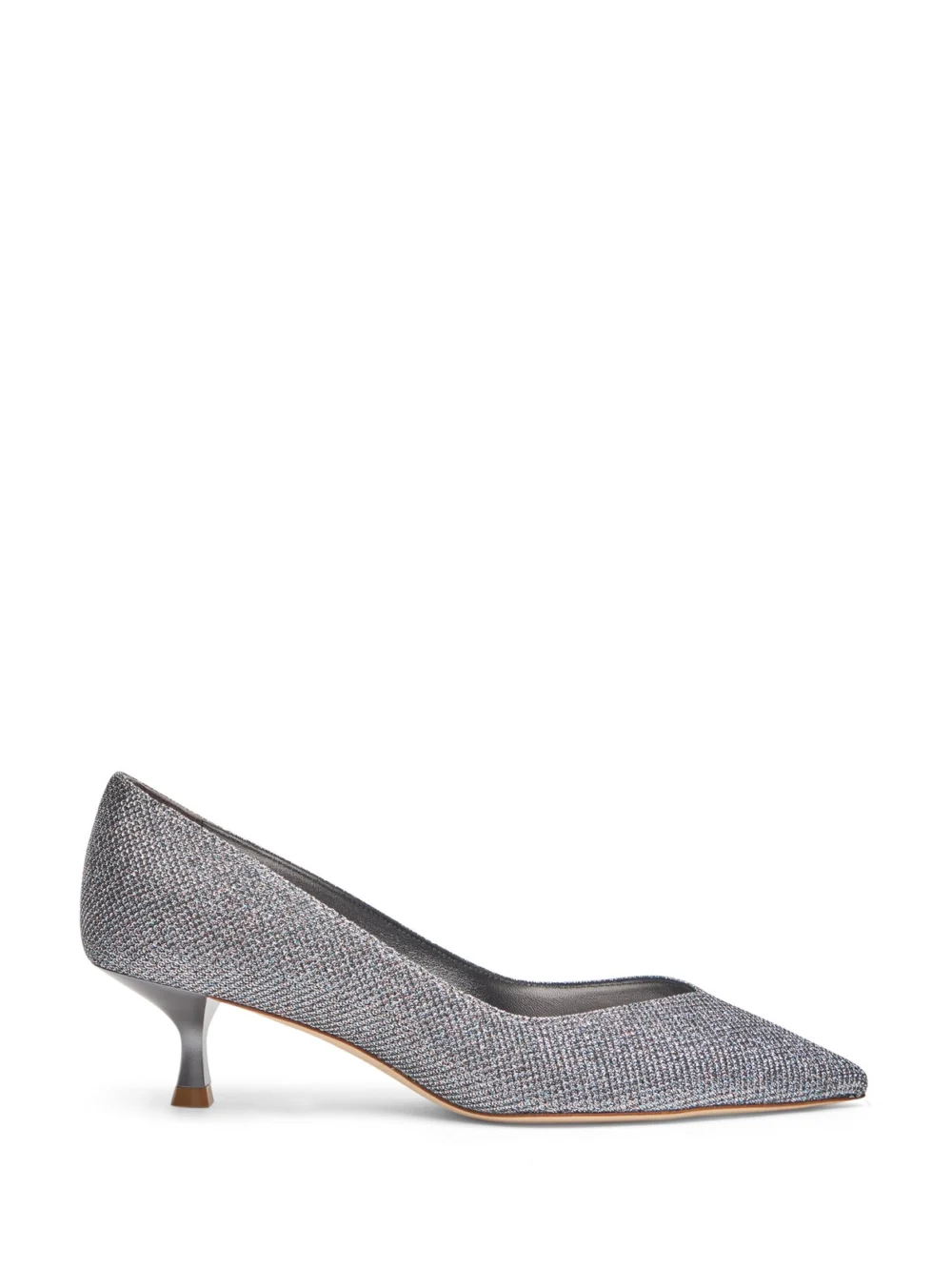 Stuart Weitzman Eva 50 Pump in gunmetal