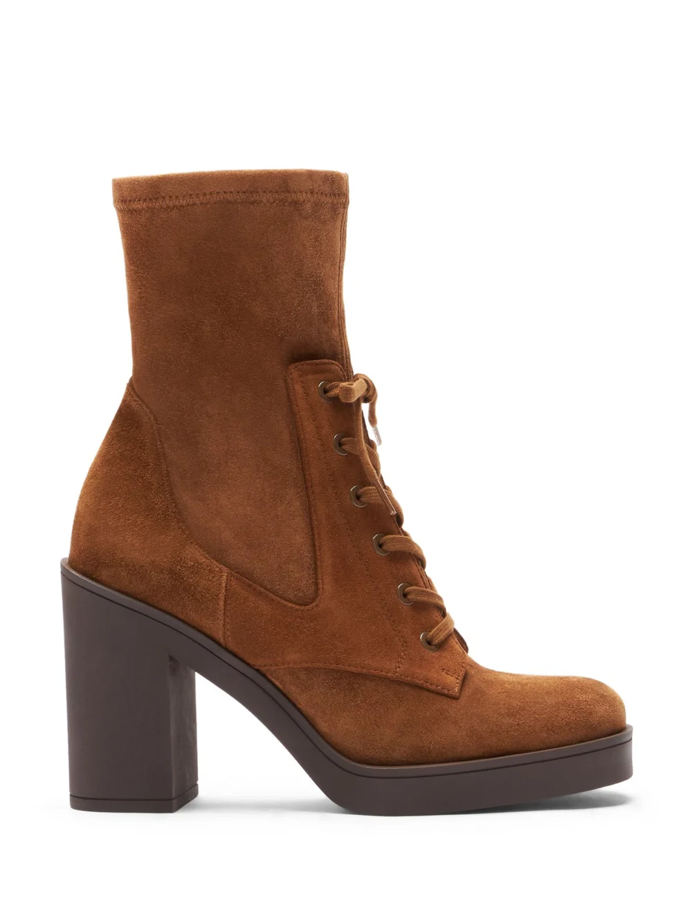 Stuart Weitzman Everitt 80 Bootie in coffee tonal