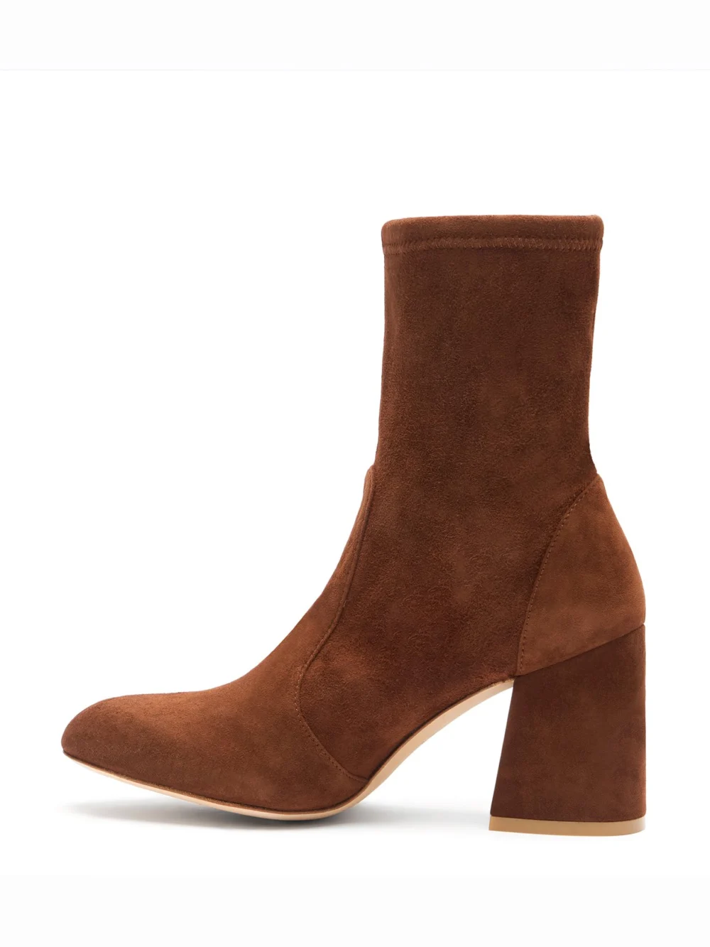 Stuart Weitzman Flareblock 85 Stretch Bootie, view 3