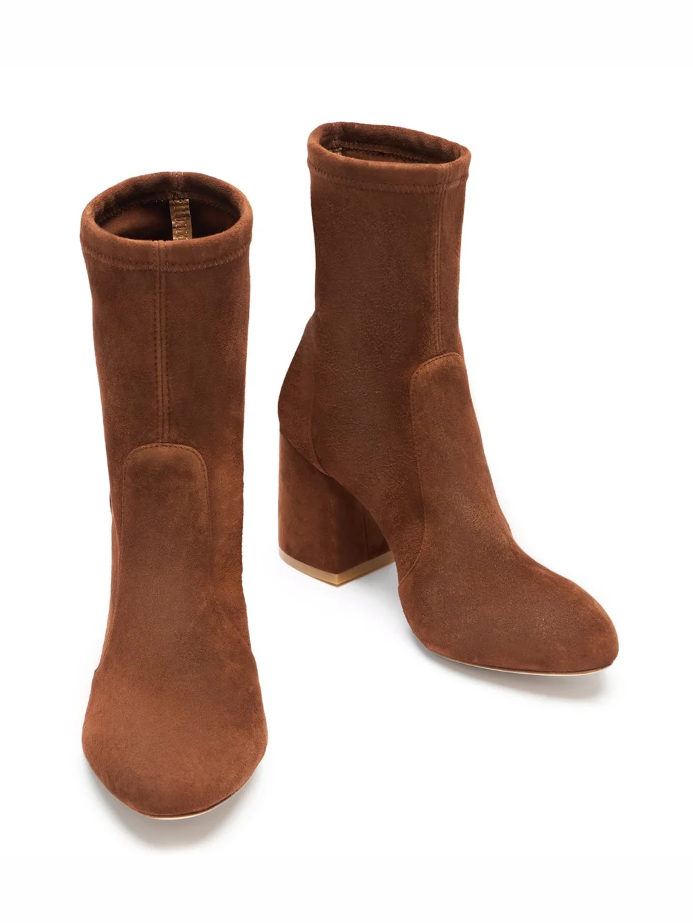 Stuart Weitzman Flareblock 85 Stretch Bootie, view 4