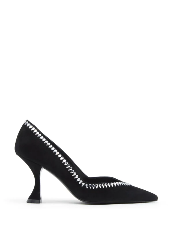 Stuart Weitzman Gemcut Xcurve 85 Pump in Black
