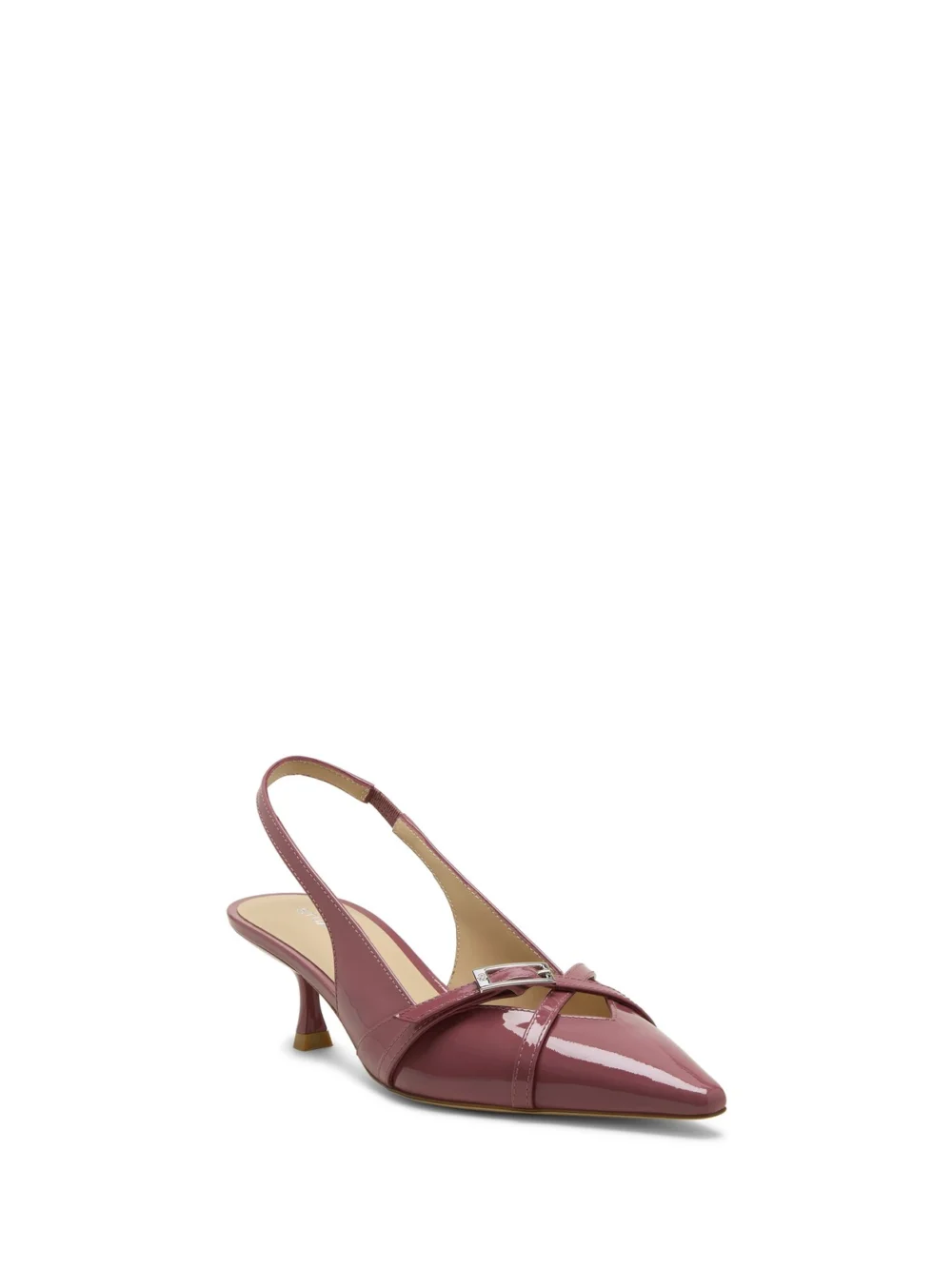 Stuart Weitzman Georgie Slingback 50 in Dusty Berry, view 2