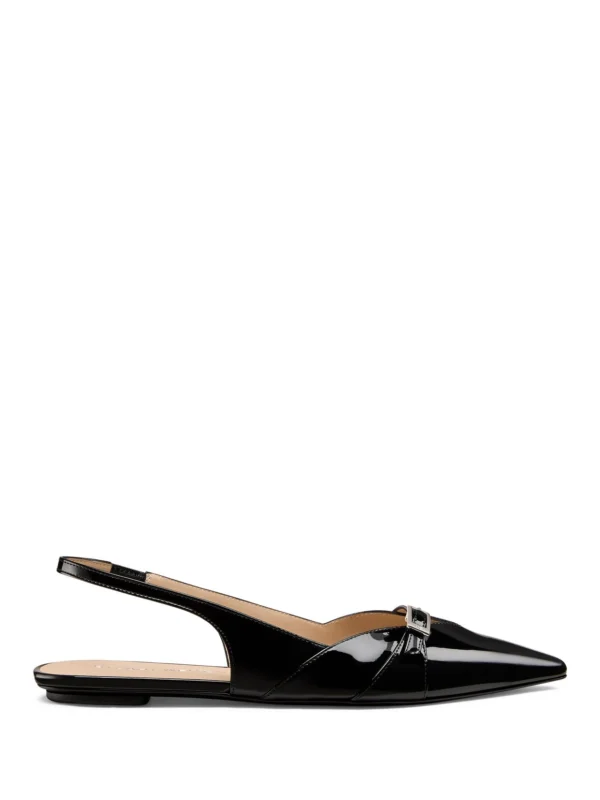 Stuart Weitzman Georgie Slingback in Black