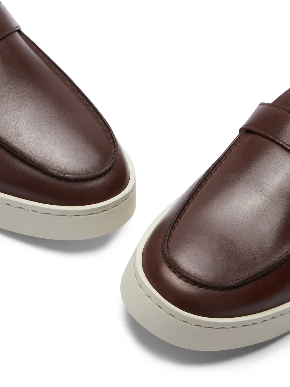 Stuart Weitzman Hamptons Buckle Loafer in Dark Brown, view 6