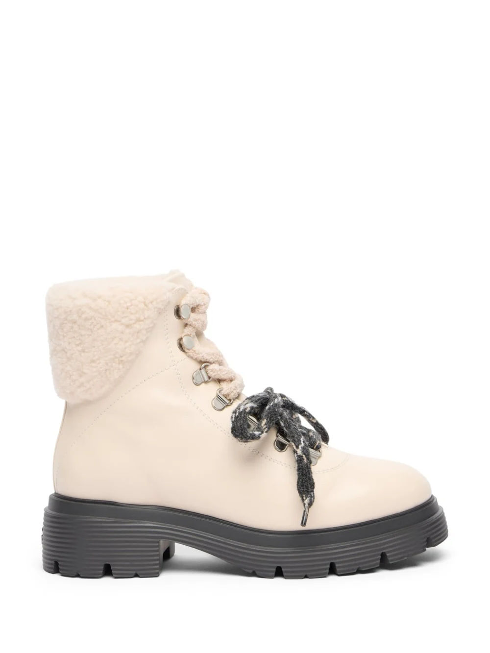 Stuart Weitzman Hudson Lite Lace-up Bootie in Linen/ Natural