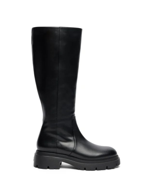 Stuart Weitzman Hudson Lite Zip Boot in Black