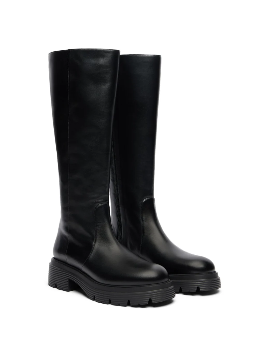 Stuart Weitzman Hudson Lite Zip Boot in Black, view 2