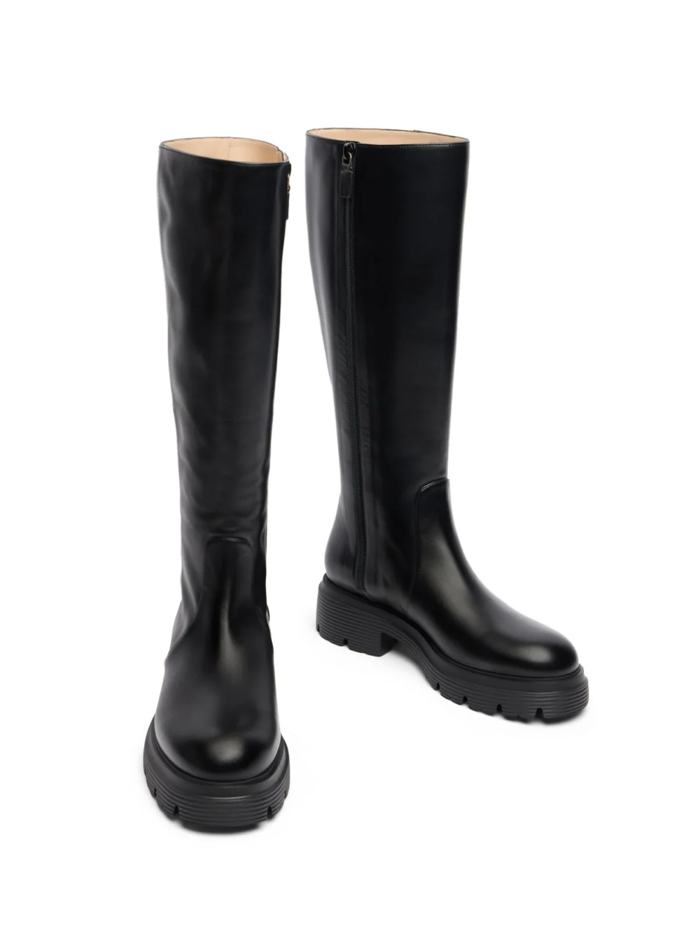 Stuart Weitzman Hudson Lite Zip Boot in Black, view 4