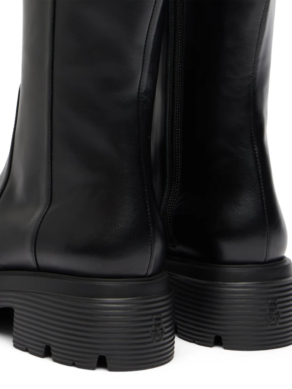 Stuart Weitzman Hudson Lite Zip Boot in Black, view 5