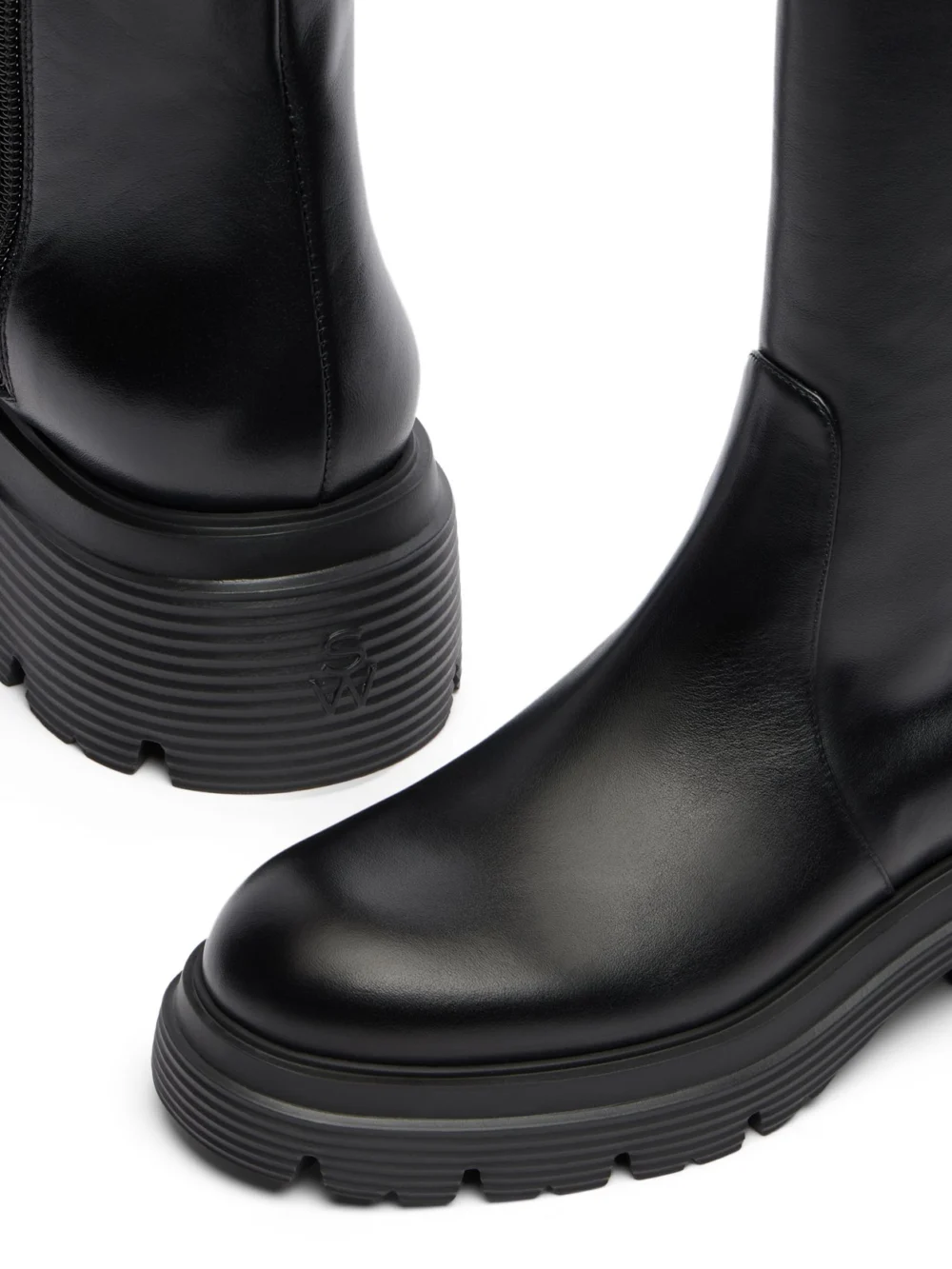 Stuart Weitzman Hudson Lite Zip Boot in Black, view 6