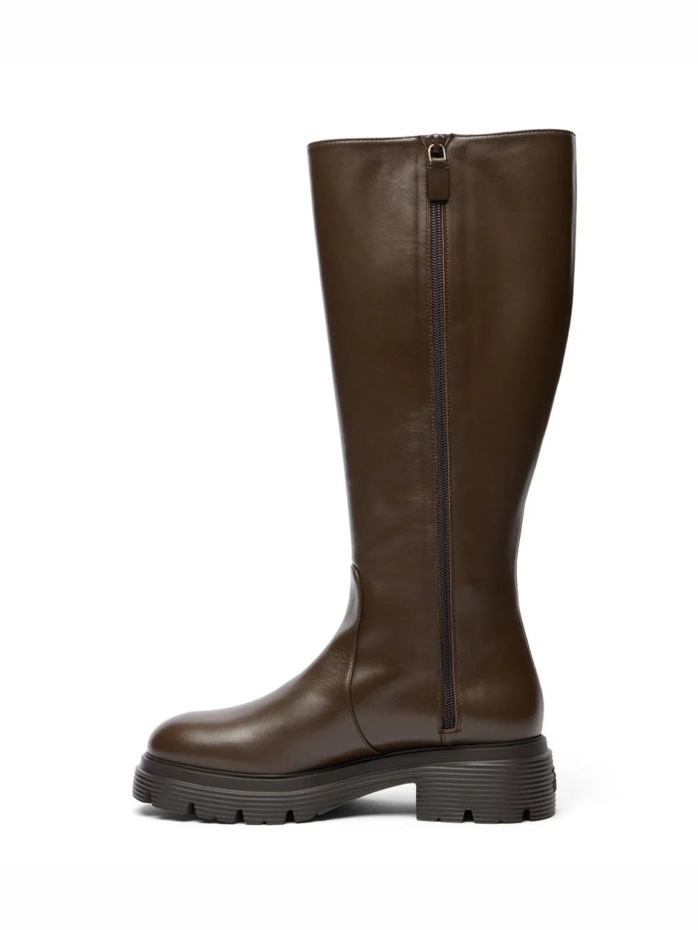 Stuart Weitzman Hudson Lite Zip Boot in Walnut, view 3