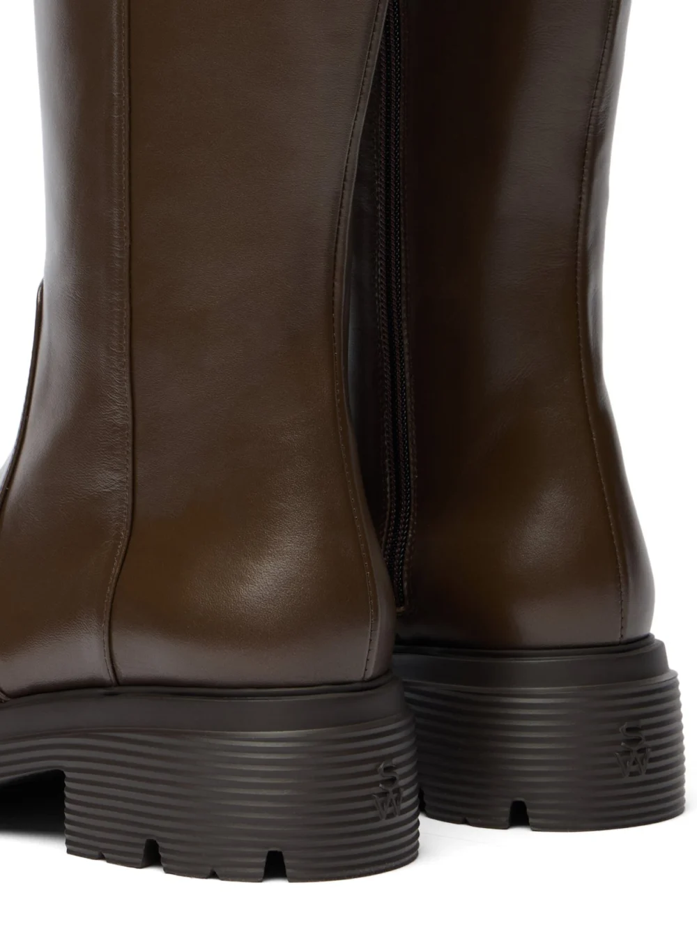 Stuart Weitzman Hudson Lite Zip Boot in Walnut, view 5