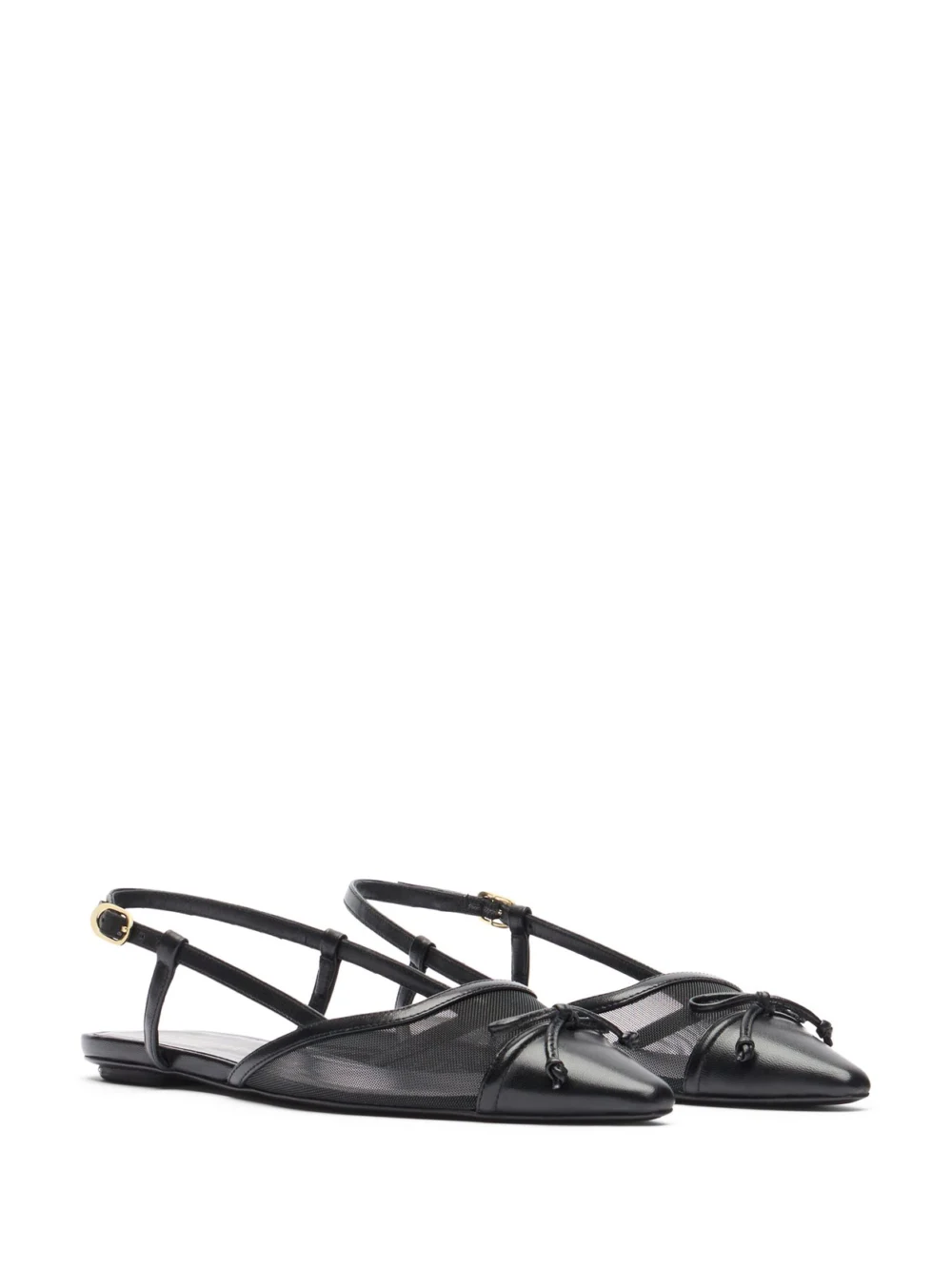 Stuart Weitzman Kitty Slingback in Black, view 2