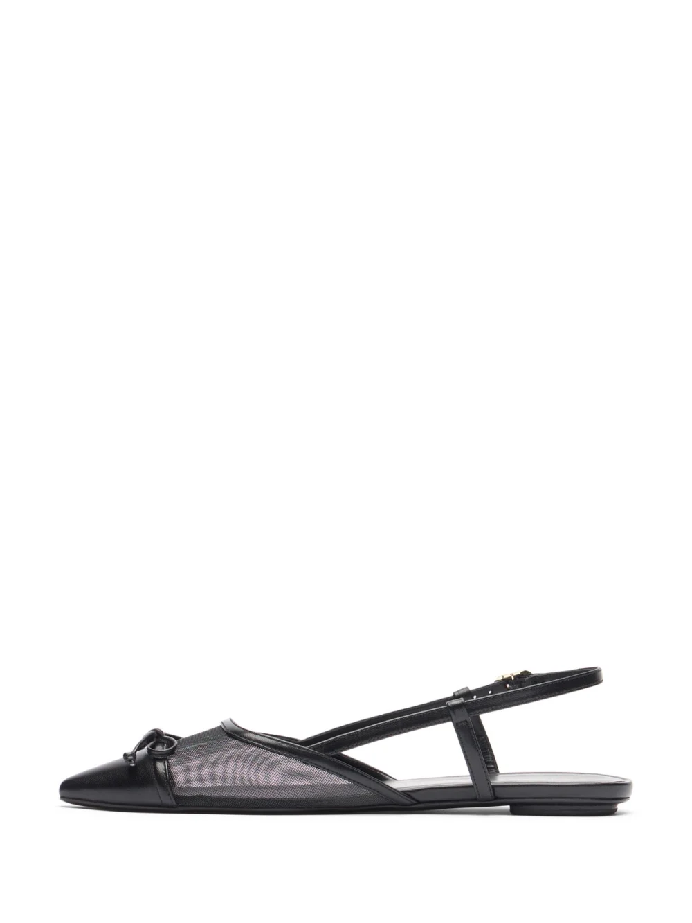Stuart Weitzman Kitty Slingback in Black, view 3