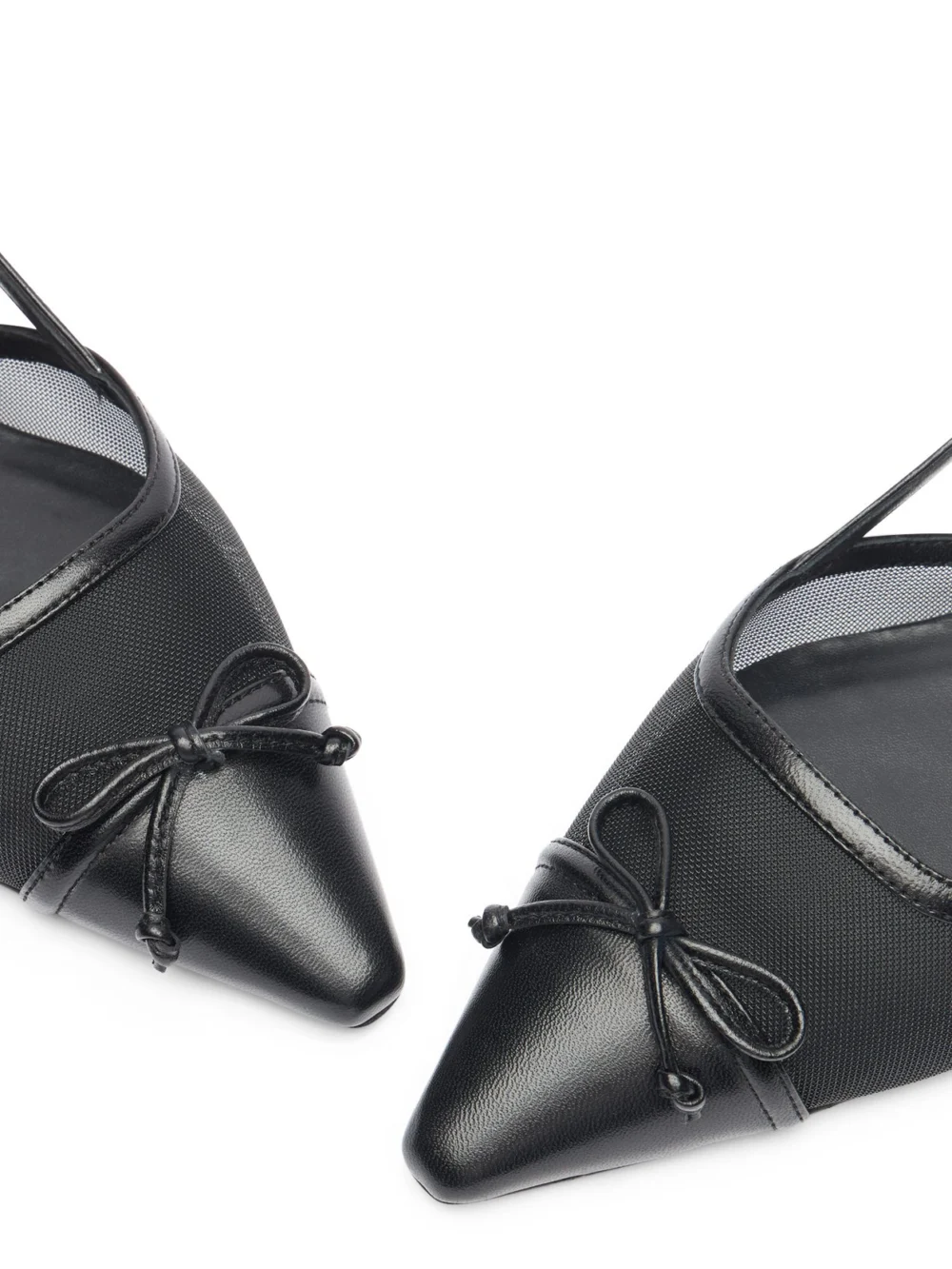 Stuart Weitzman Kitty Slingback in Black, view 6