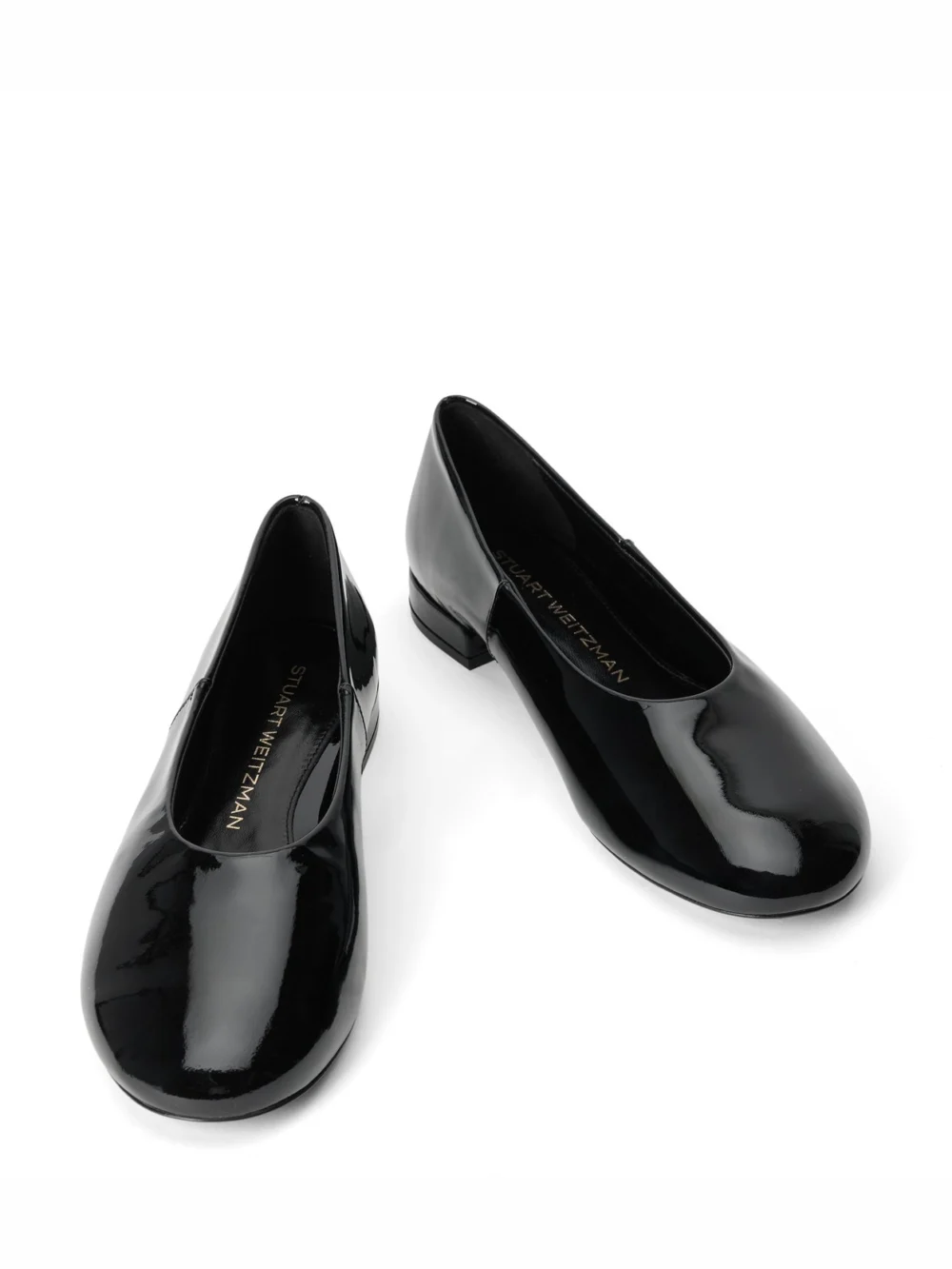 Stuart Weitzman Lenny Flat in Black, view 4