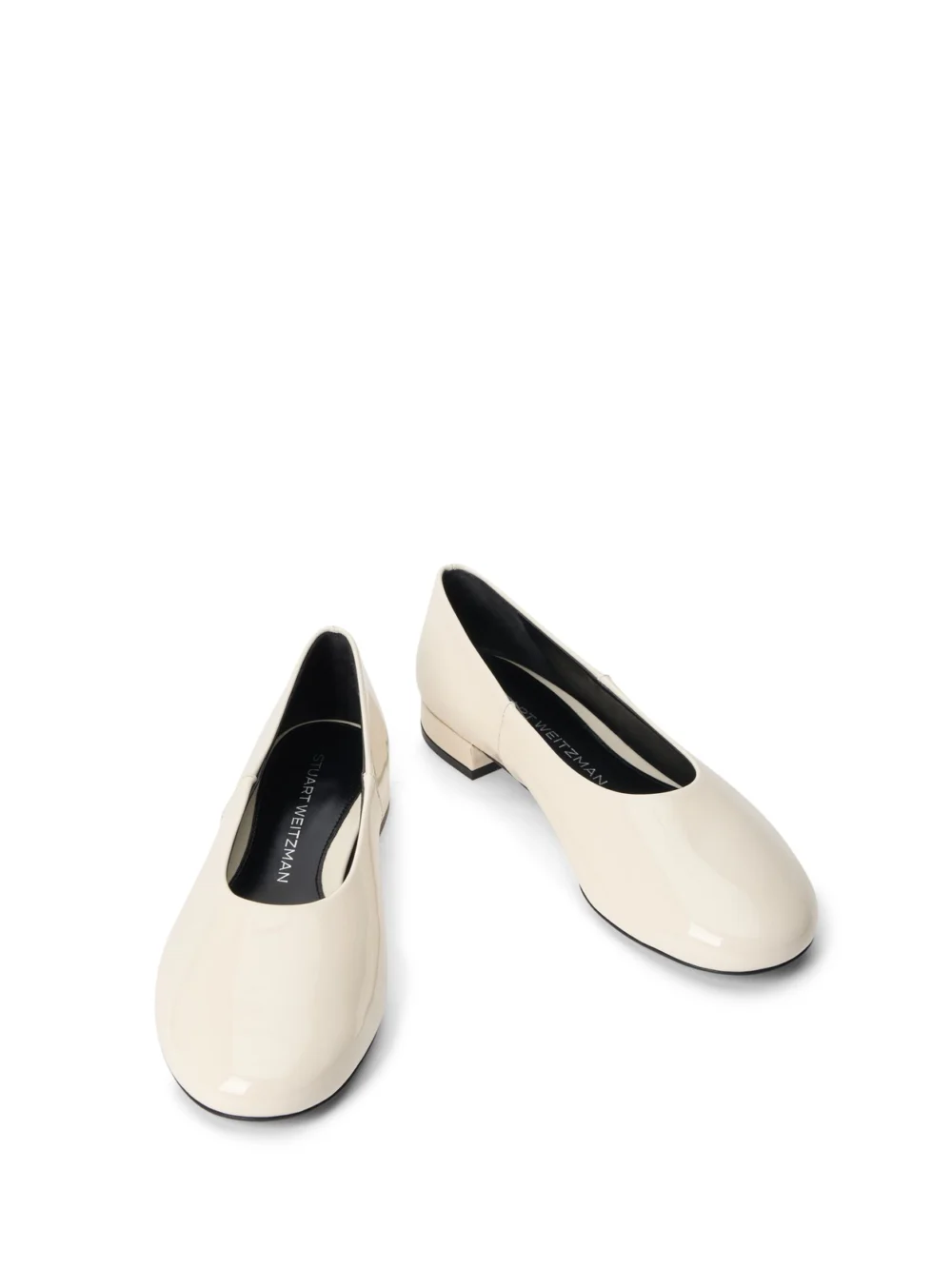 Stuart Weitzman Lenny Flat in Cream, view 4