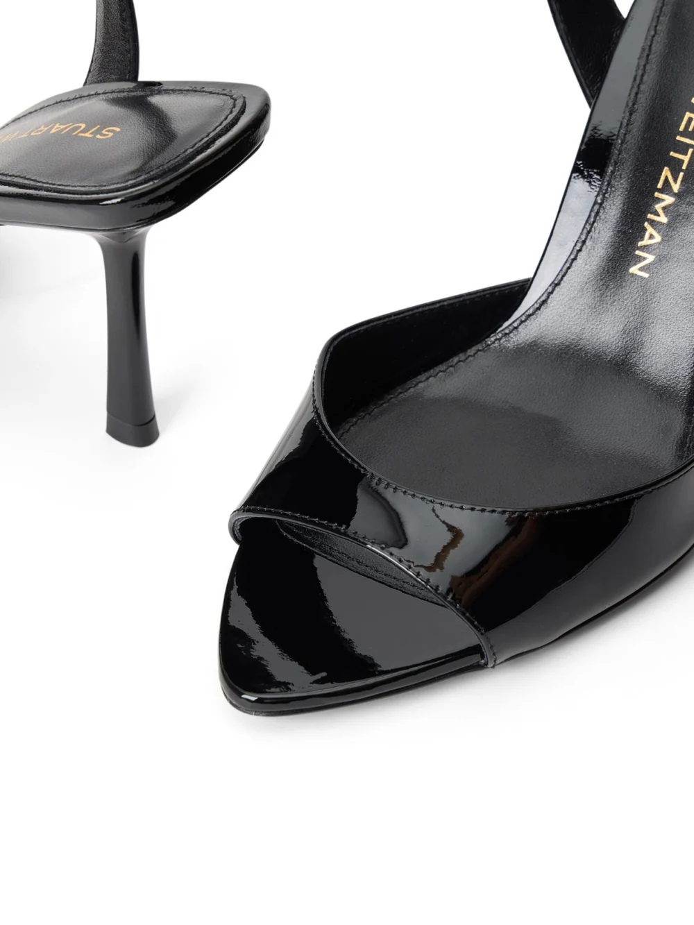 Stuart Weitzman Lexington Sandal 85 in Black, view 6