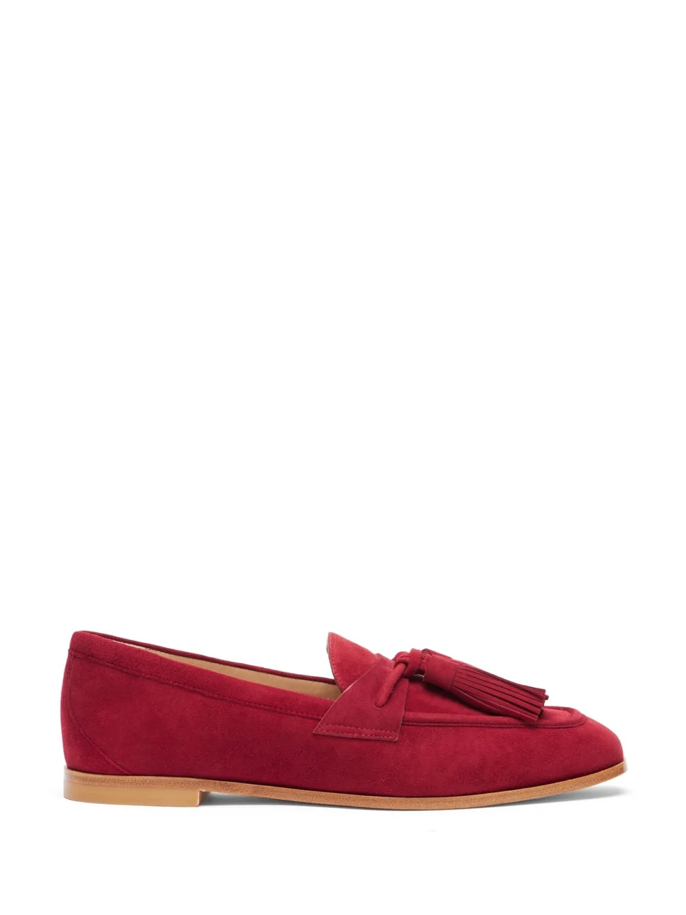 Stuart Weitzman Lindi Tassel Loafer in Rioja