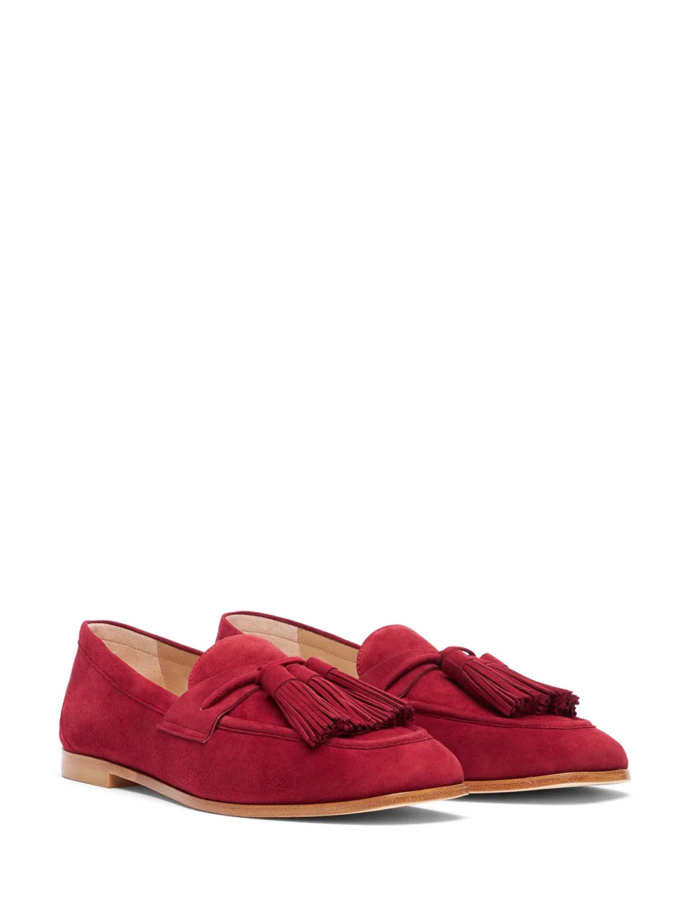 Stuart Weitzman Lindi Tassel Loafer in Rioja, view 2
