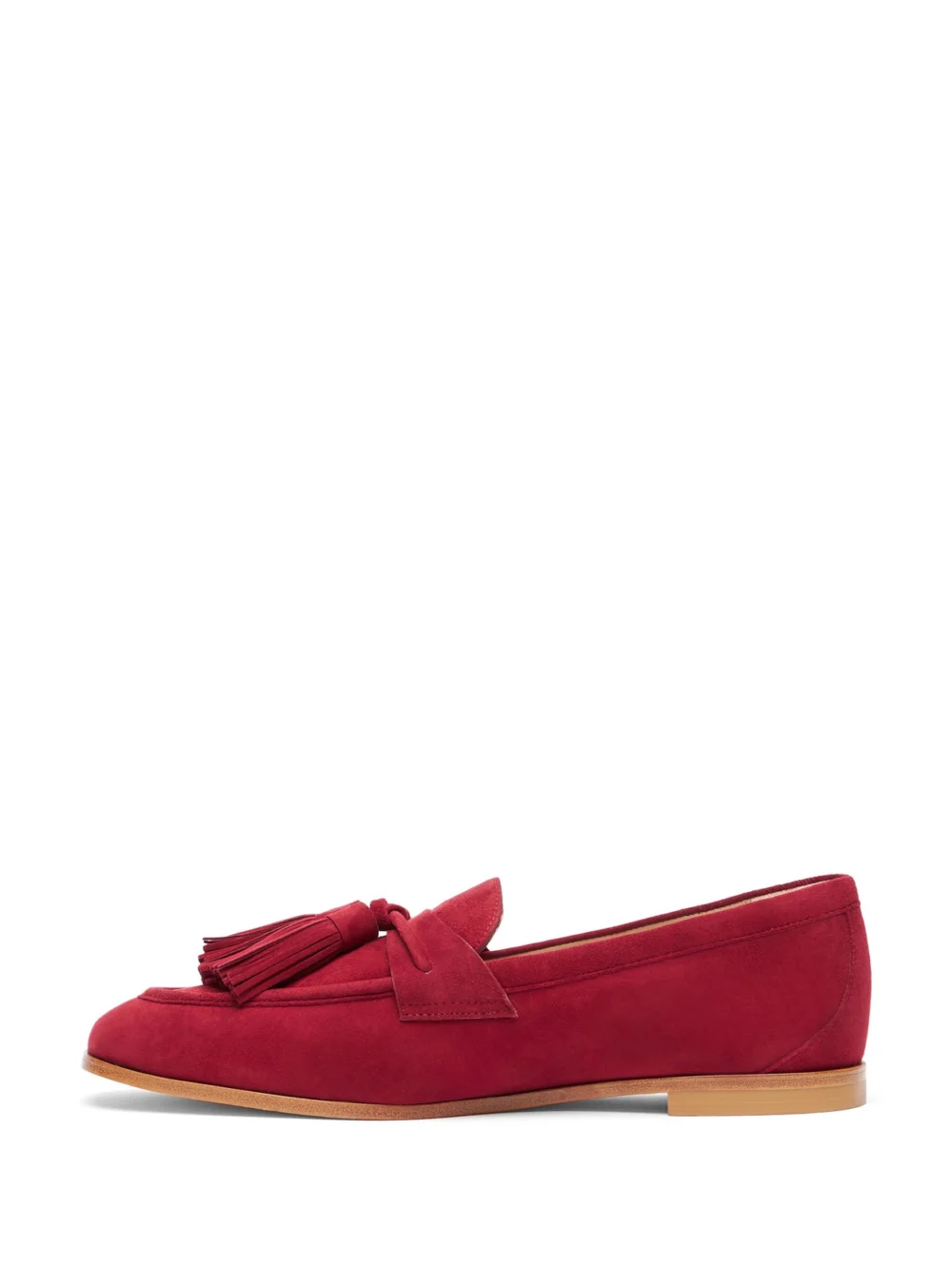 Stuart Weitzman Lindi Tassel Loafer in Rioja, view 3