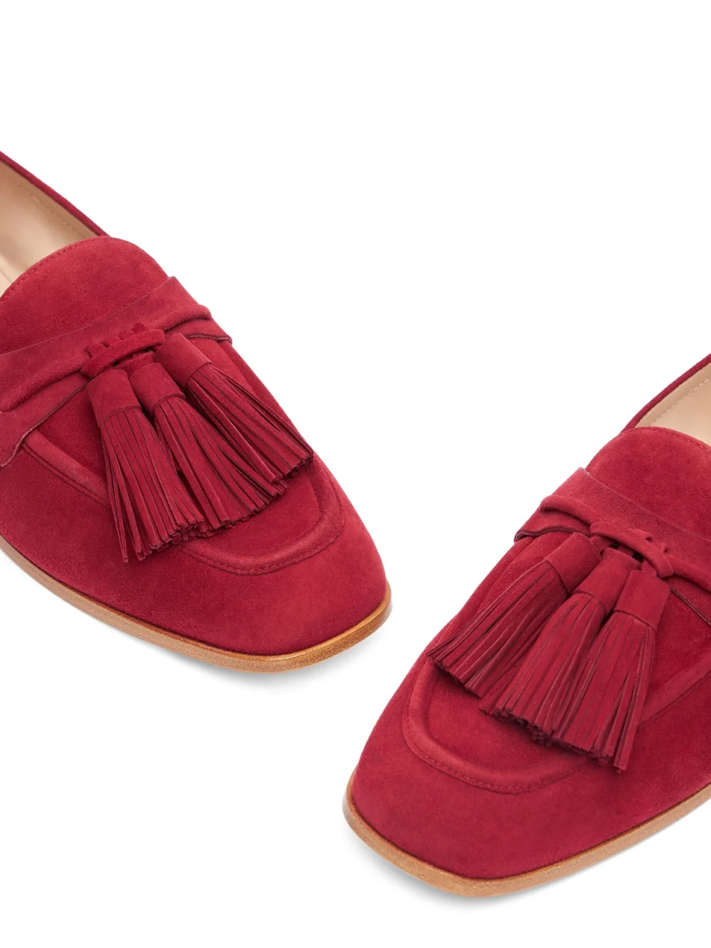 Stuart Weitzman Lindi Tassel Loafer in Rioja, view 6