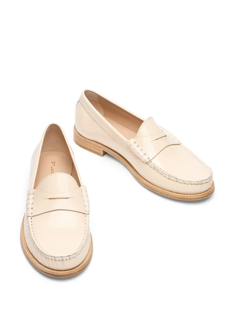 Stuart Weitzman Lottie Loafer in Linen, view 4