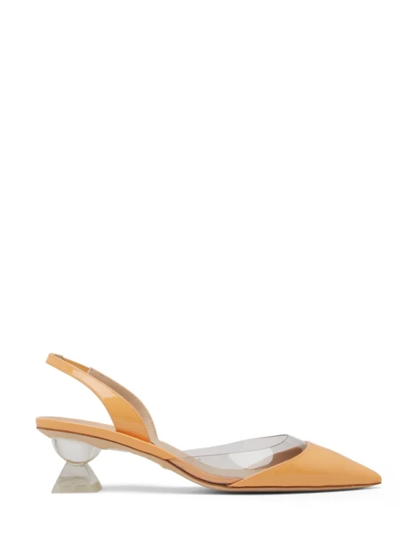 Stuart Weitzman Lucite Sculpt Sling 50 Pm