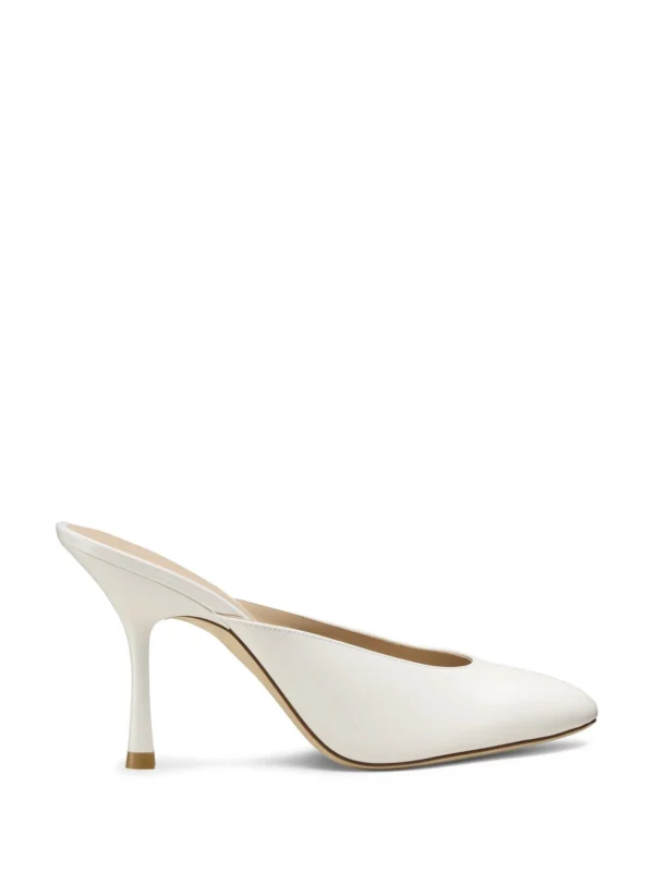 Stuart Weitzman Madison Mule 85 in Blanco
