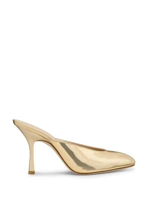 Stuart Weitzman Madison Mule 85 in Platino