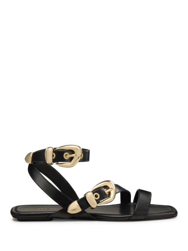 Stuart Weitzman Maven Sandal in Black
