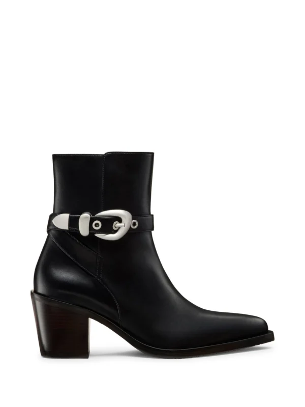 Stuart Weitzman Maven Western Bootie in Black
