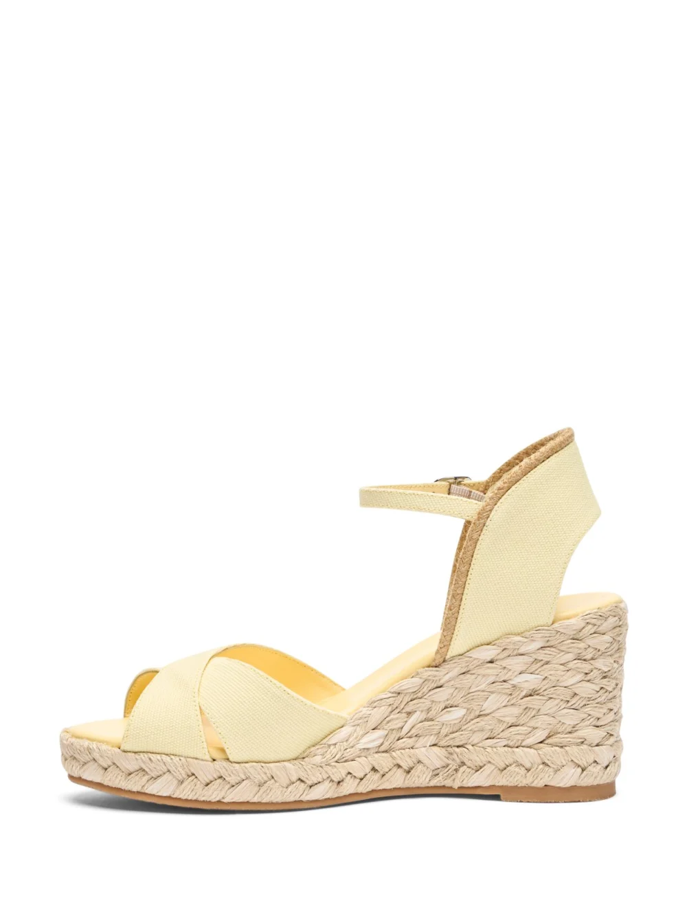 Stuart Weitzman Mirela Ii Espadrille Wedge in Lemon Chiffon/natural, view 3