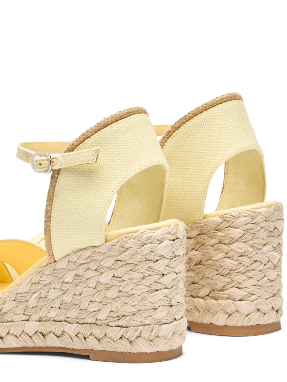Stuart Weitzman Mirela Ii Espadrille Wedge in Lemon Chiffon/natural, view 5