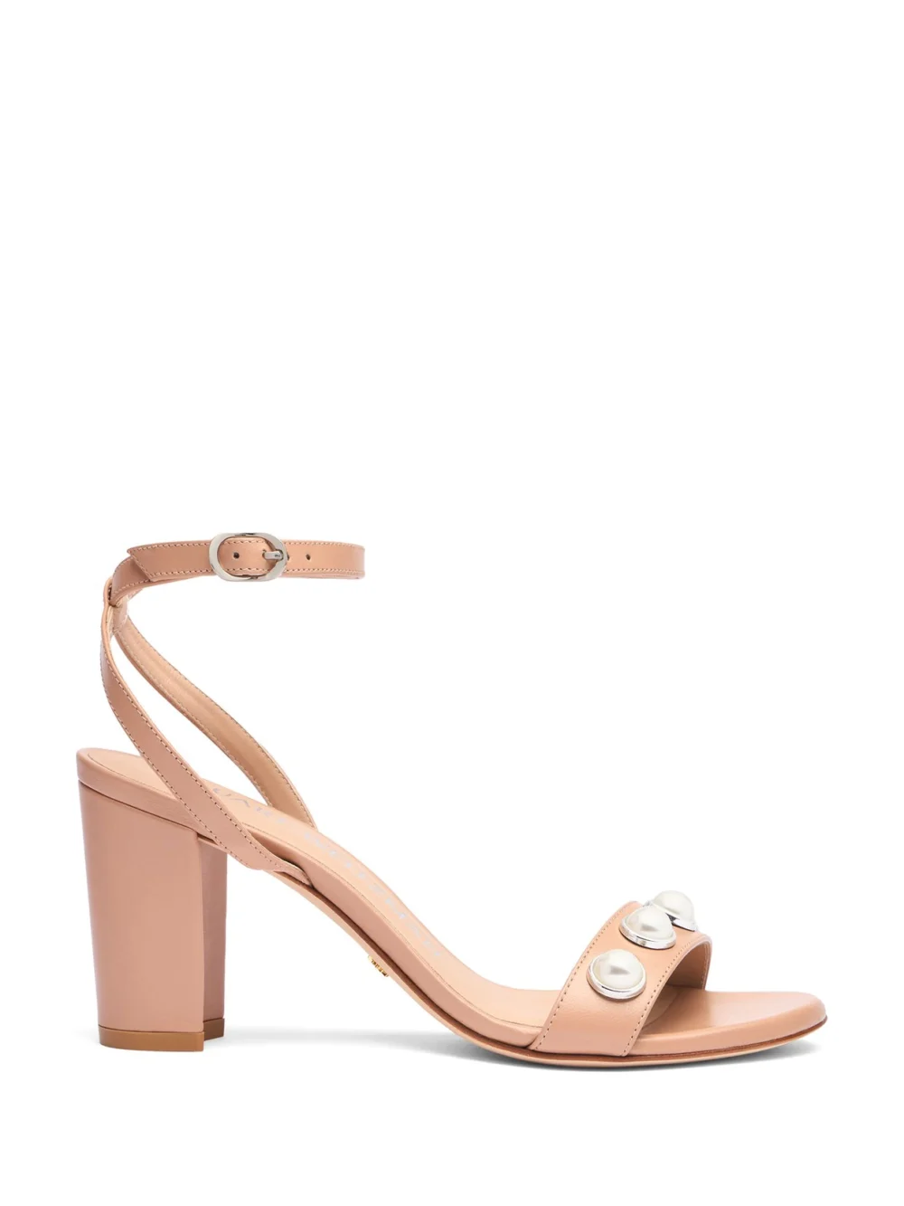 Stuart Weitzman Nearlybare Portia Sandal in adobe
