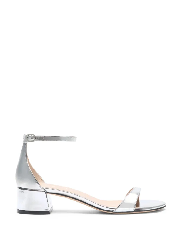 Stuart Weitzman Nudist Block 35 in Silver