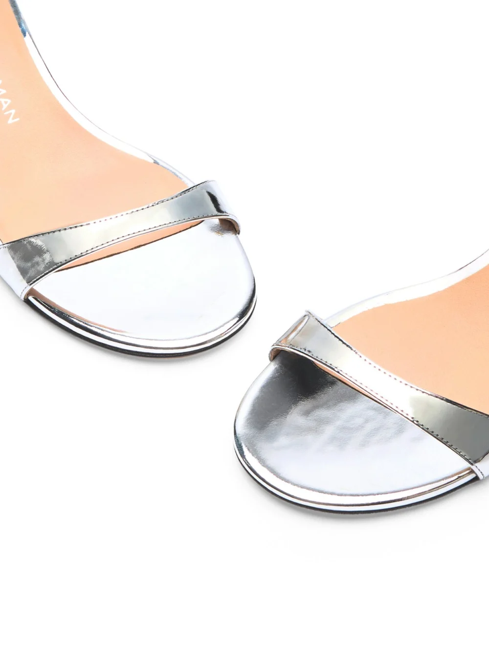 Stuart Weitzman Nudist Block 35 in Silver, view 6