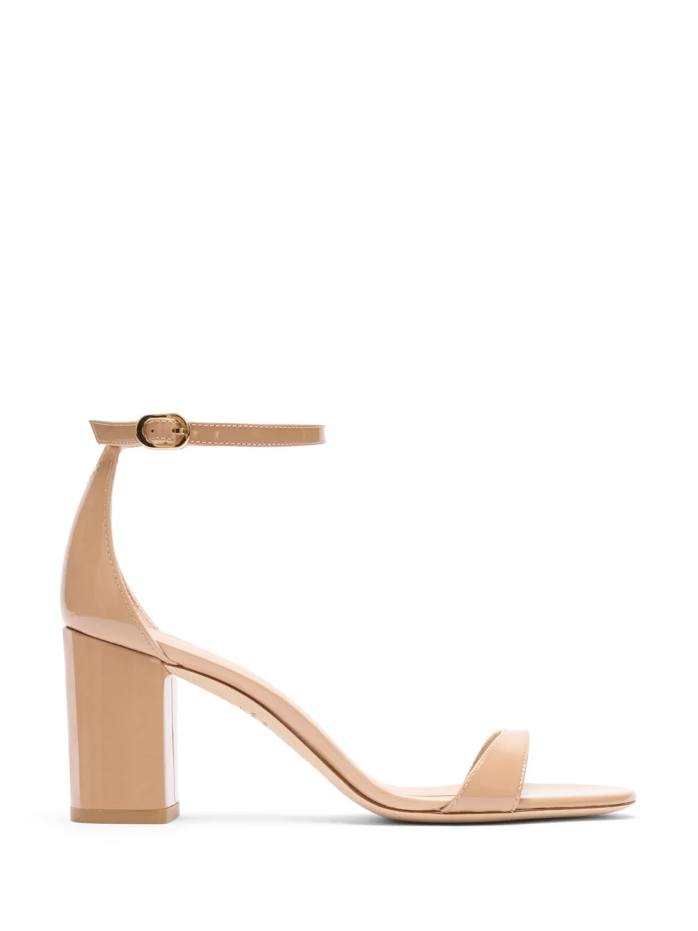 Stuart Weitzman Nudist Block 75 in Adobe