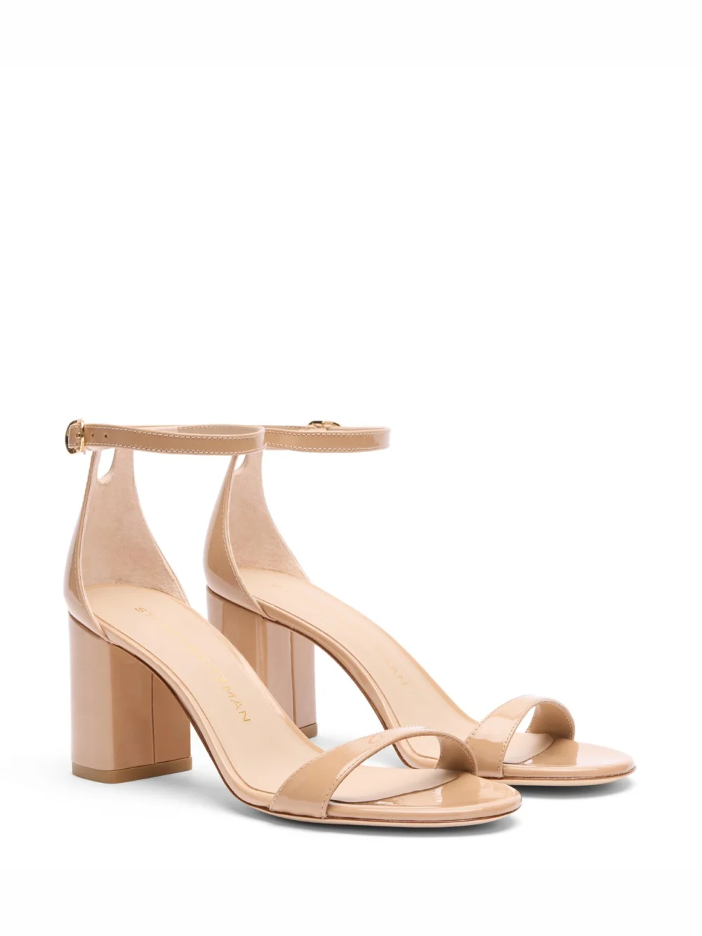 Stuart Weitzman Nudist Block 75 in Adobe, view 2