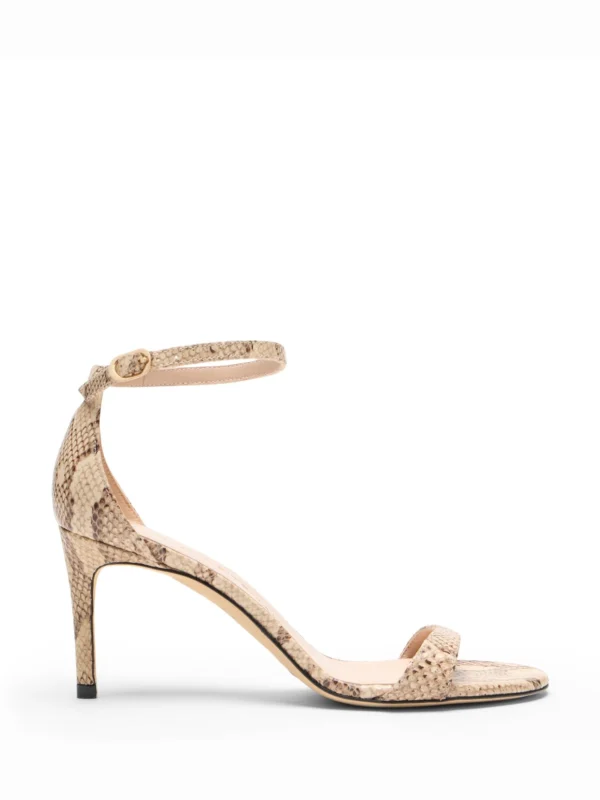 Stuart Weitzman Nudist Ii Sandal 75 in Adobe