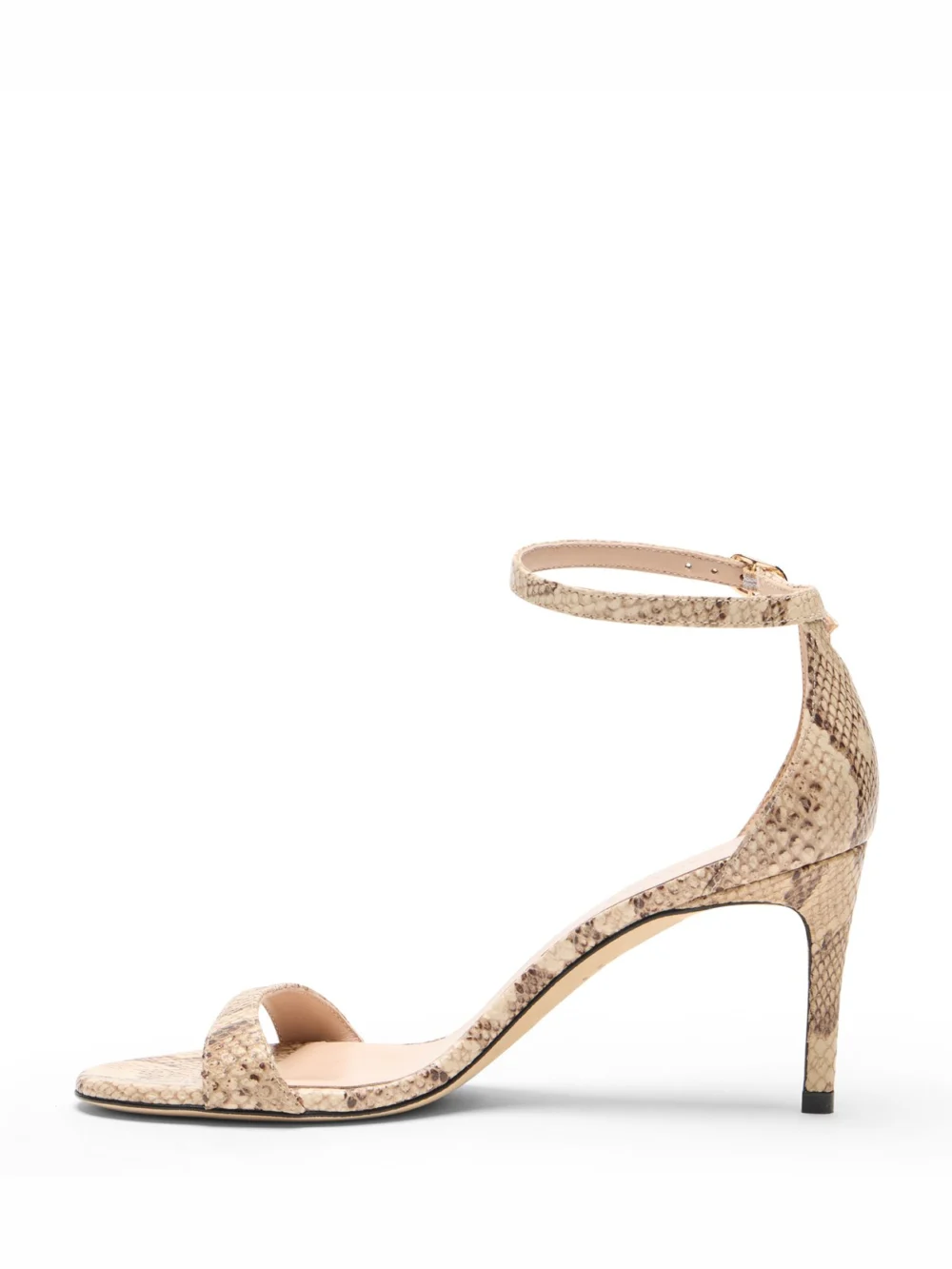 Stuart Weitzman Nudist Ii Sandal 75 in Adobe, view 3