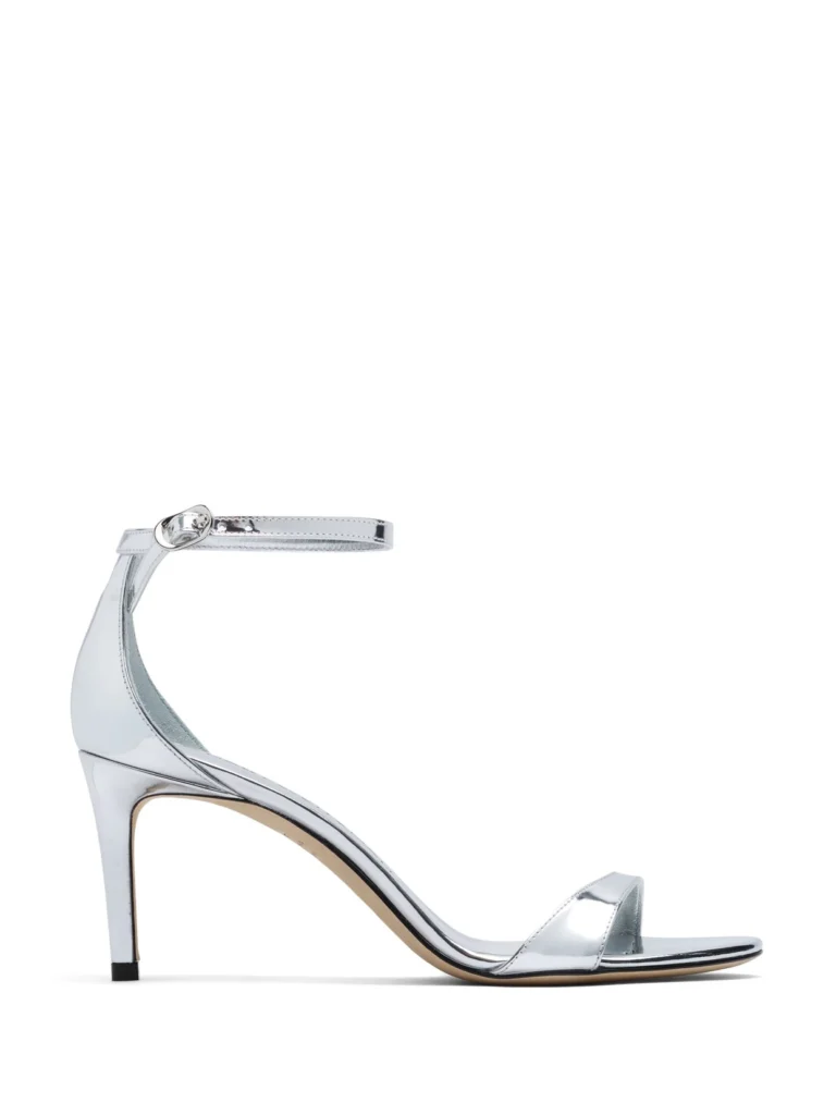 Stuart Weitzman Nudist Ii Sandal 75 in Silver