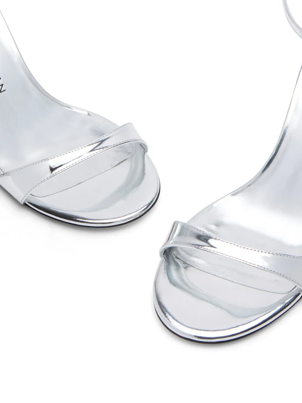 Stuart Weitzman Nudist Ii Sandal 75 in Silver, view 6