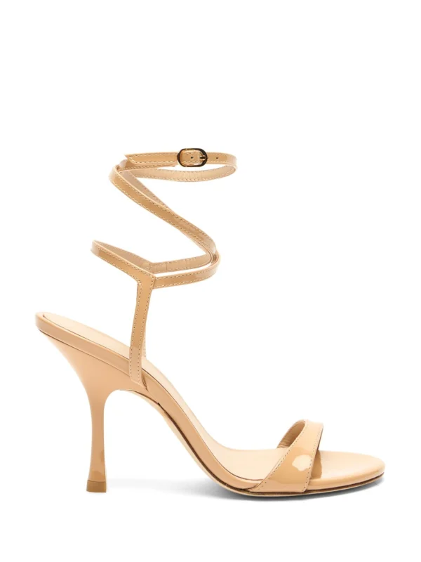Stuart Weitzman Nudist Wrap 100 in Adobe