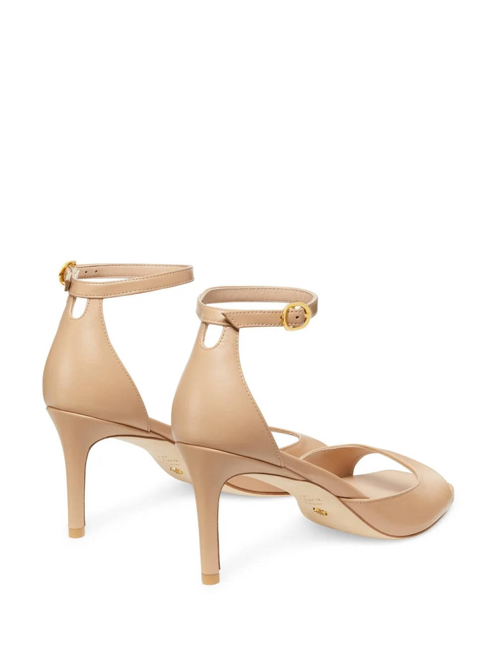 Stuart Weitzman Nudistia 75 Sandal in Adobe, view 3