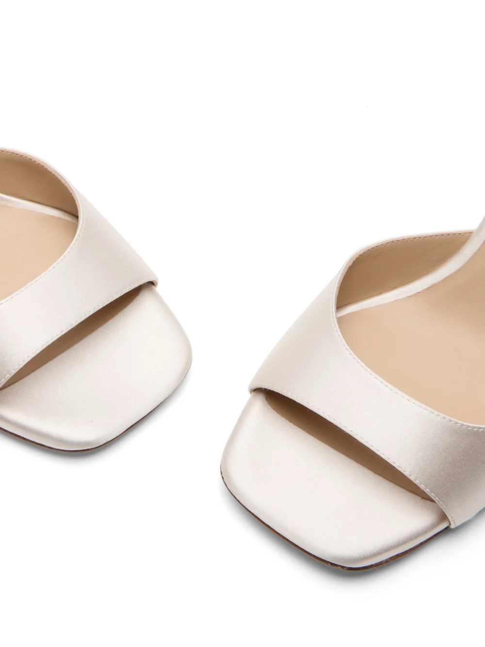 Stuart Weitzman Nudistia 75 Sandal in Cream, view 5