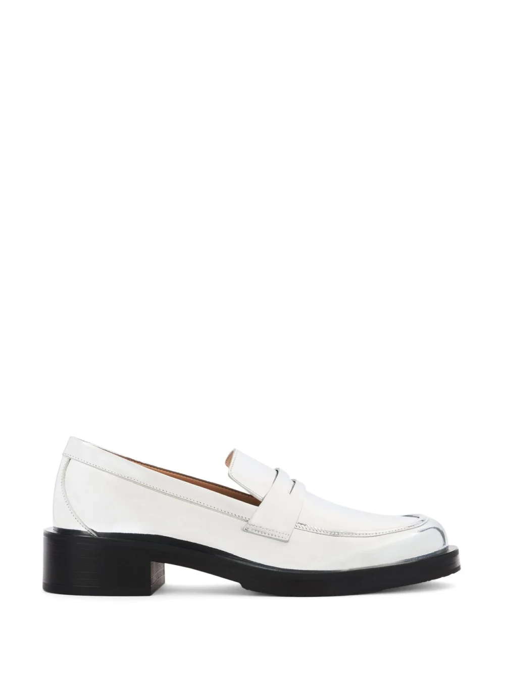 Stuart Weitzman Palmer Bold Loafer in silver