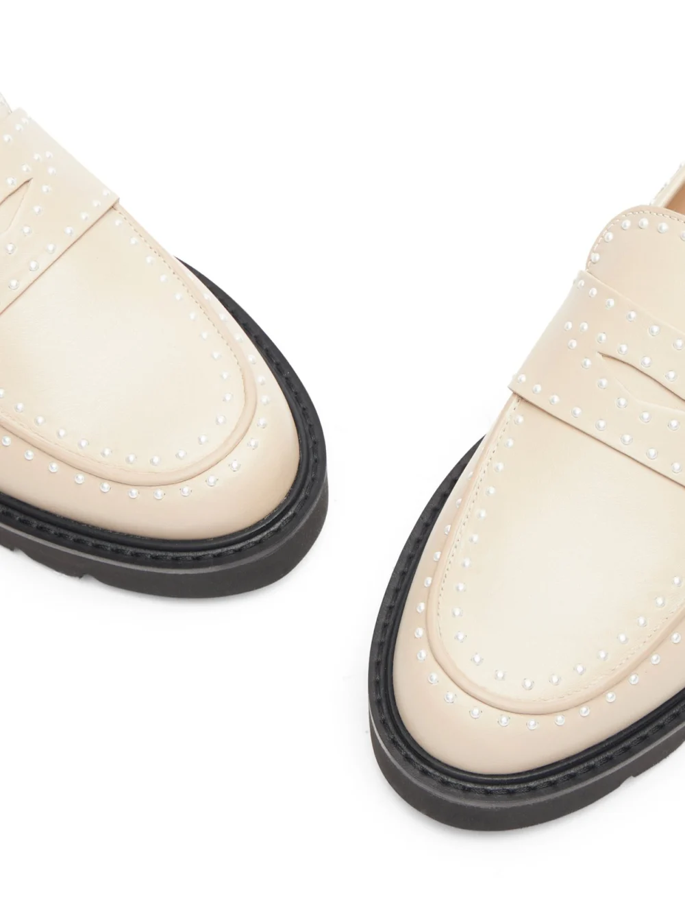 Stuart Weitzman Parker Lift Mini Pearl Loafer, view 6
