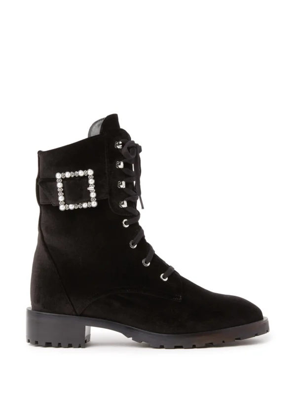 Stuart Weitzman Pearl Buckle Bootie