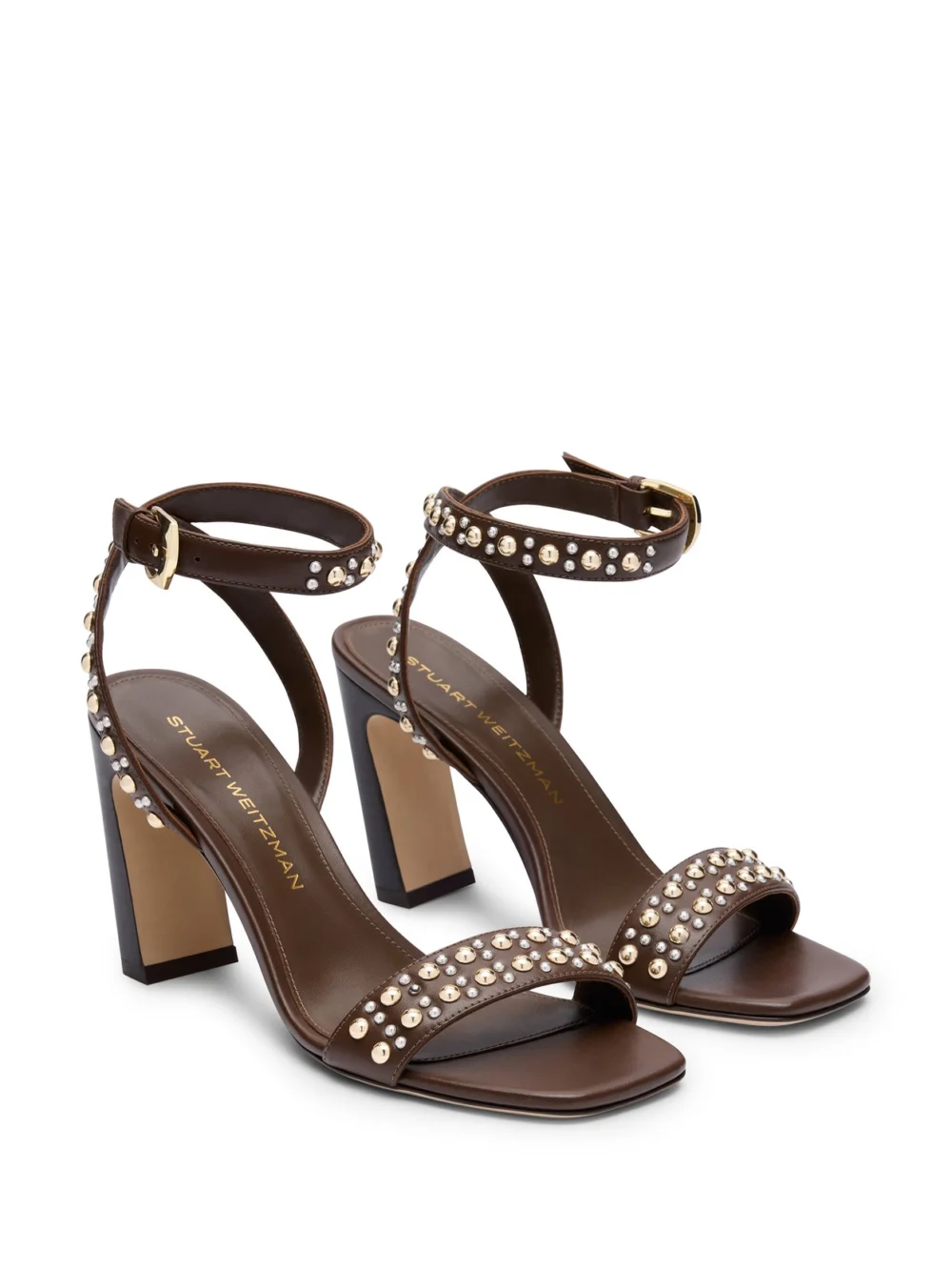 Stuart Weitzman Perry Sandal 85 in Doe/boho Tan, view 2